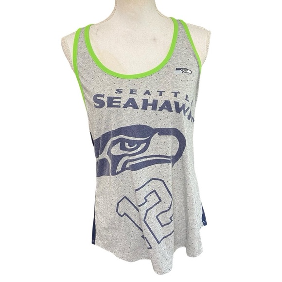 Nike NFL Team Apparel Women’s Seattle Seahawks Racerback Tank Size XL 12th Man - Picture 2 of 7